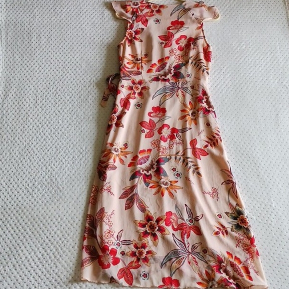 Sanctuary - Jolynn Wrap Midi Dress in Desert Floral Size 4 - Picture 5 of 14